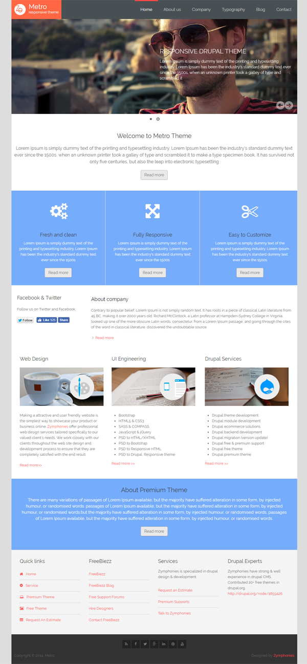 Metro Responsive Theme