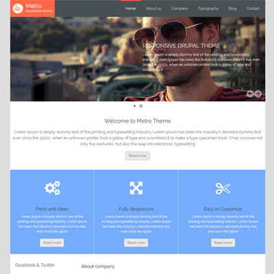 Metro Responsive Theme