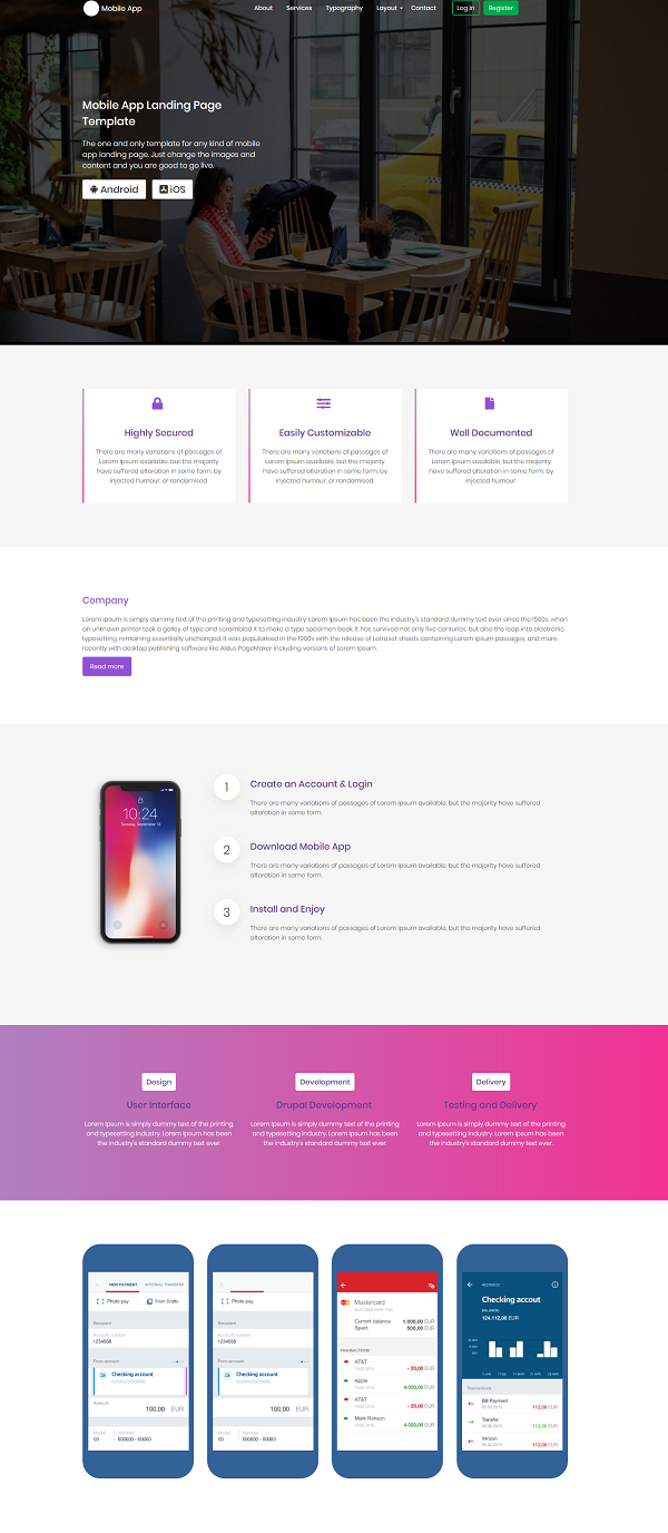 Mobile App Zymphonies Theme