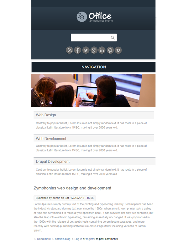 Office Responsive Theme