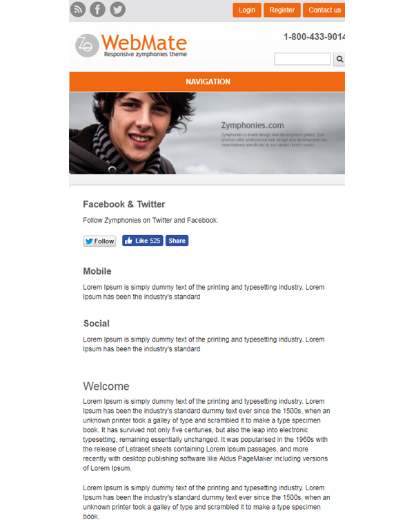 WebMate Responsive Theme