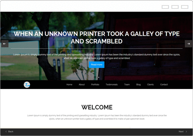 Creative Parallax Theme